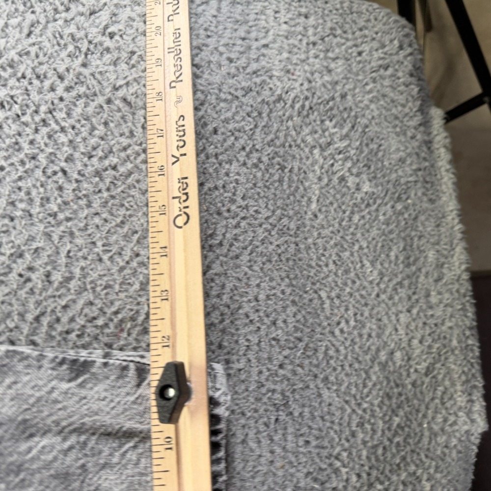 H&M Divided Jeans Women 0 Gray Cotton Denim Wide-Leg Travel Workwear Dark Wash - Picture 11 of 12